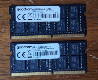RAM DDR4 32GB 2×16GB 2666MHz GOODRAM SODIMM