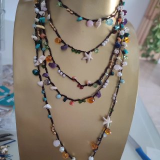 Collar de mil vueltas multicolor