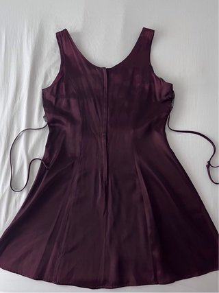 Vestido cóctel vintage morado años 90