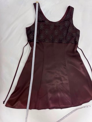 Vestido cóctel vintage morado años 90