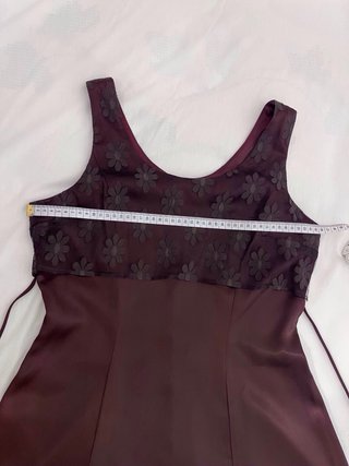 Vestido cóctel vintage morado años 90