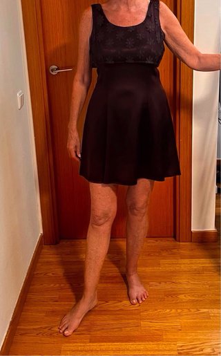 Vestido cóctel vintage morado años 90