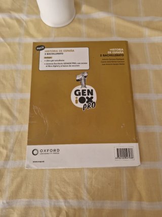 Historia de España, 2 bachillerato, Geniox Pro