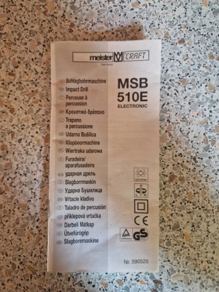 Taladro percutor MSB 510 E
