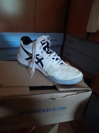 Zapatillas ASICS Blancas y Naranja