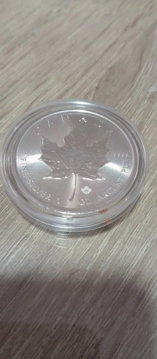 2 monedas1 oz Britannia 1 Maple leaf