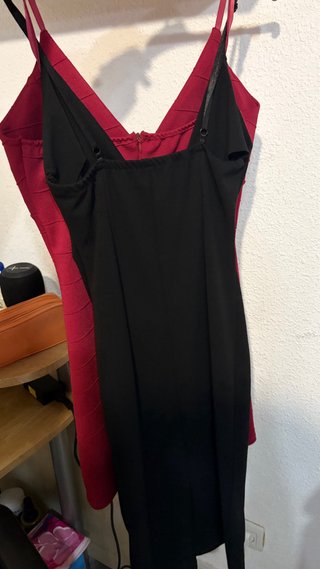 Pack 2 Vestidos Fiesta Negro & Granate
