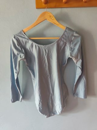 Mallot y falda ballet profesional azul y negro
