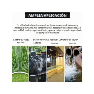 Válvula drenaje automática temporizada G1/2 DN15