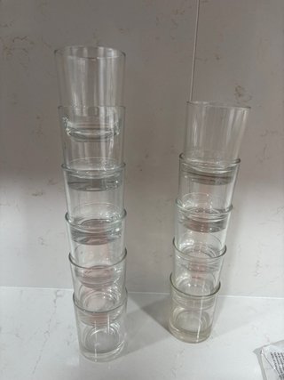 Vasos de chupito de cristal