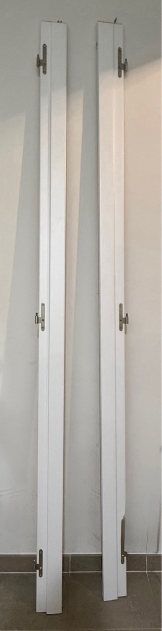 Puerta interior blanca lacada con cristal