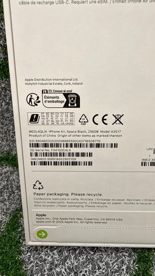 iPhone 17 Air 256gb Nero - Nuovo Sigillato Gar 24M