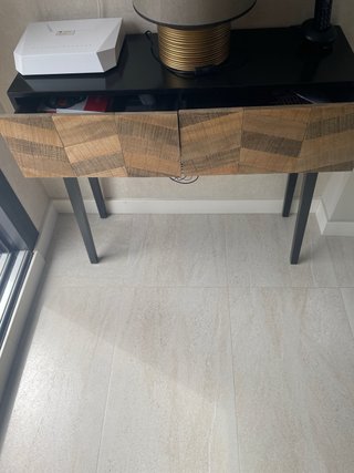 Consola de entrada madera +  cuadro