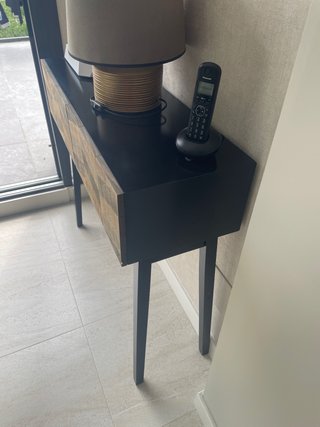 Consola de entrada madera +  cuadro