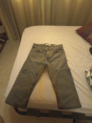 Jeans Mango Gris Talla 38 junior