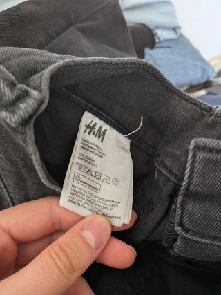 Pantalón H&M Skinny Negro Talla 32