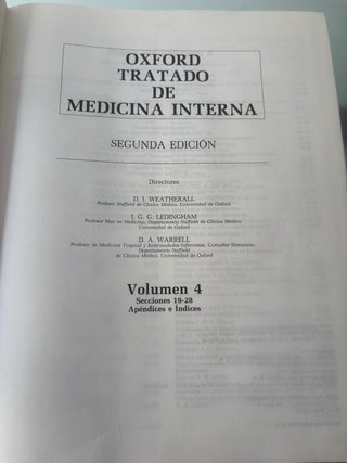 Oxford tratado de medicina interna (1992)- 4 tomos