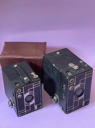 Lote 2 Cámaras Kodak Beau Brownie nº2 y nº2A
