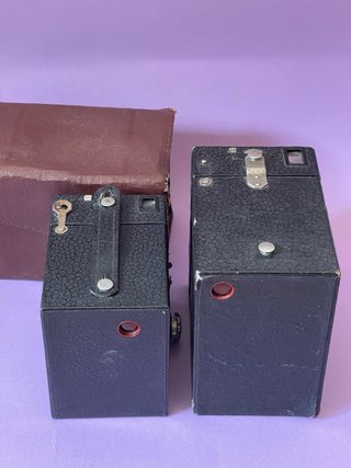 Lote 2 Cámaras Kodak Beau Brownie nº2 y nº2A