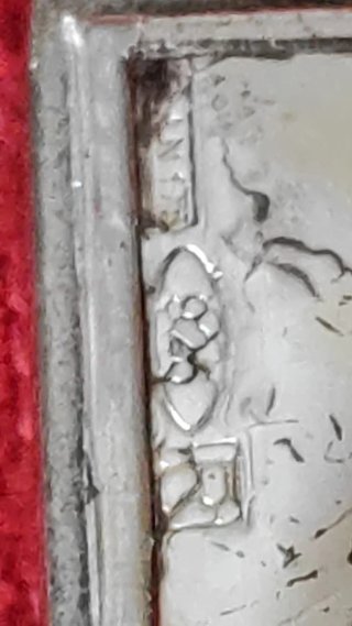 Antico tagliere per sigari in argento