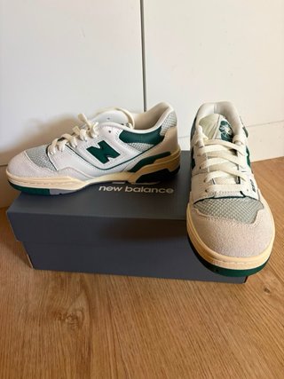 Zapatillas New Balance 550 Verde/Blanco