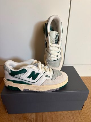 Zapatillas New Balance 550 Verde/Blanco