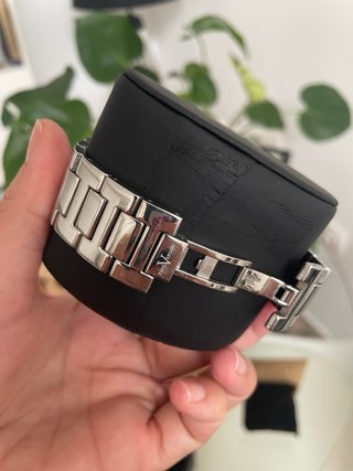 Reloj Paul Versan Mujer Negro y Plateado