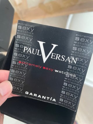 Reloj Paul Versan Mujer Negro y Plateado