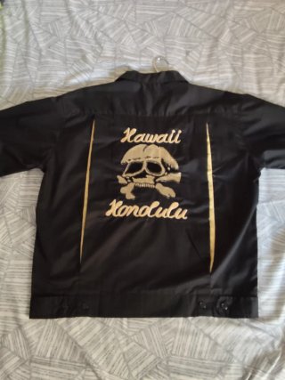 Camisa Hawaii Honolulu Calavera Rockabilly