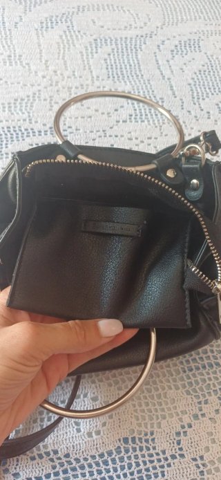 Borsetta donna con manici ad anello