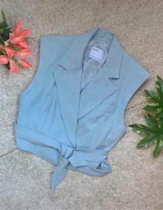 Chaleco Bershka Azul Talla xs-s
