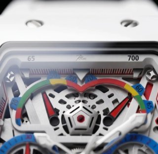 Reloj Pelvini® Blanco Cronógrafo Esqueleto
