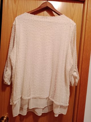 Blusa bordada mujer manga larga