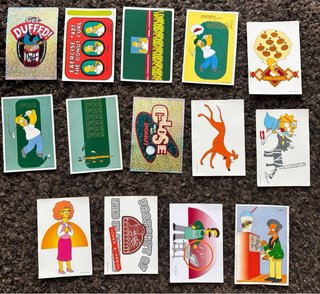 68 Cromos Simpsons Panini Springfield II