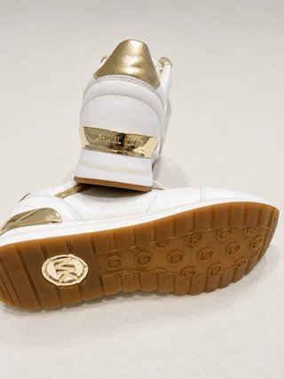 Zapatillas Michael Kors Blancas y Doradas