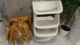 Conjunto 4 Sillas Modernas Piel Sintética Blanca