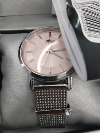 Reloj Lotus Mujer Rosa y Plateado