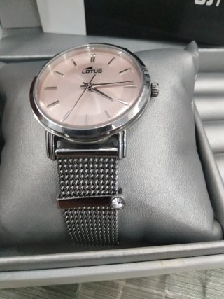 Reloj Lotus Mujer Rosa y Plateado