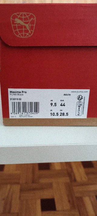 Zapatillas Puma Maxima Pro Talla 44 Negras