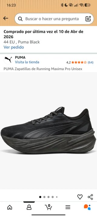 Zapatillas Puma Maxima Pro Talla 44 Negras