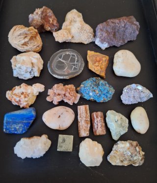 Collezione 22 Minerali e Pietre Naturali