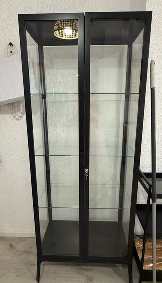 Vitrina Milsbo Ikea Negra Cristal