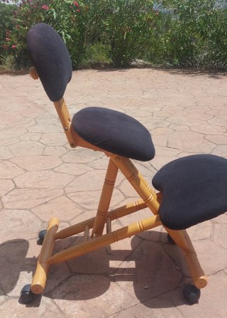 Silla ergonómica plegable madera