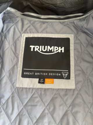 Chaqueta de moto Triumph cuero Talla L