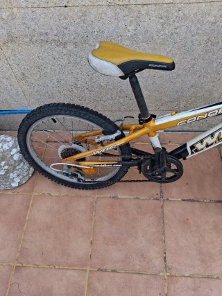 Bicicleta Infantil WRC Negra y Dorada