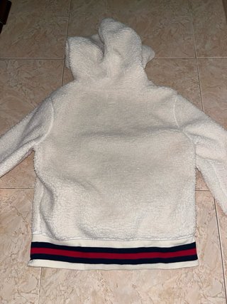 Sudadera Gap Peluche Blanca Talla 6 - 7