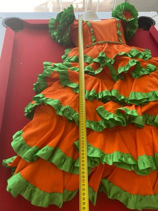 77.-Traje Sevillana Flamenca Feria Talla Única