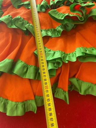 77.-Traje Sevillana Flamenca Feria Talla Única