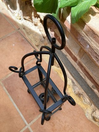 Farol de pared de hierro antiguo