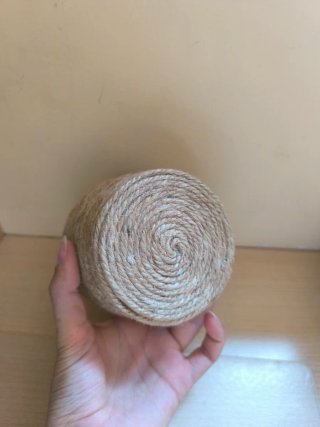 Cactus de yute hecho a mano